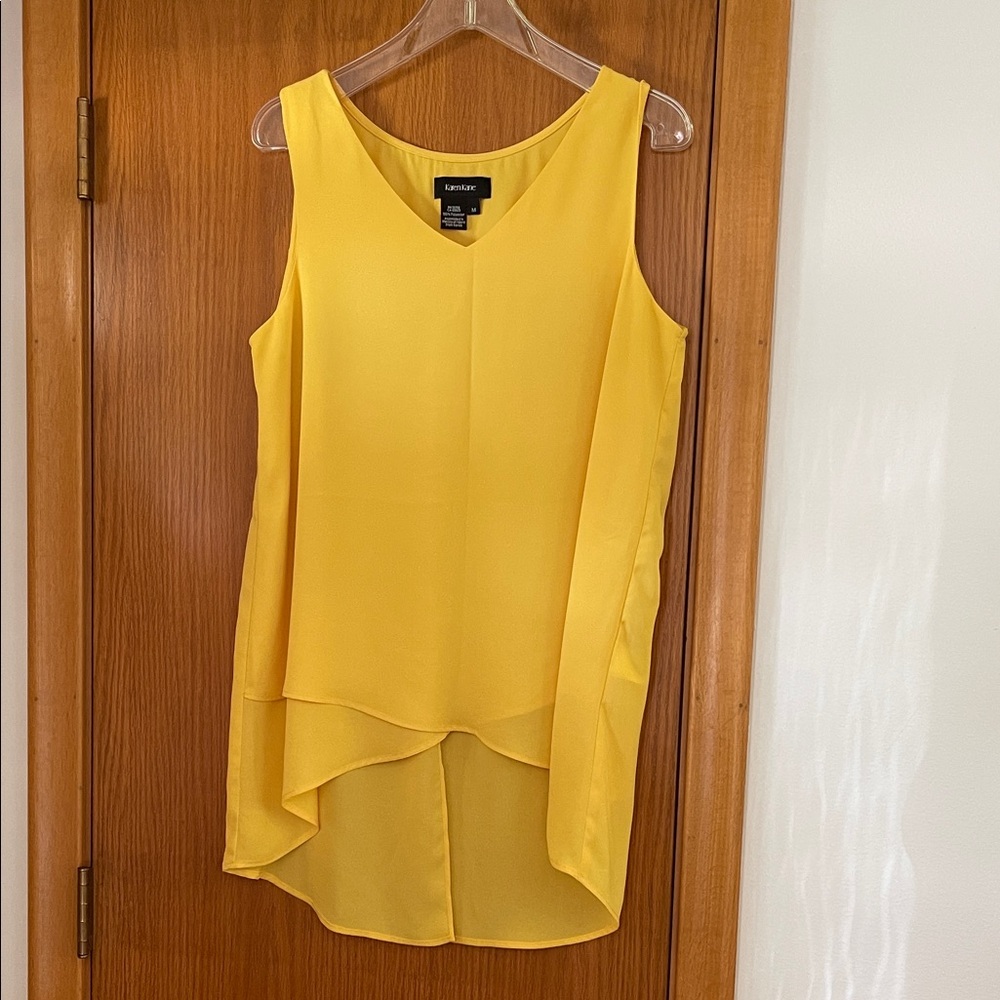 Karen Kane Mustard Sleeveless Top